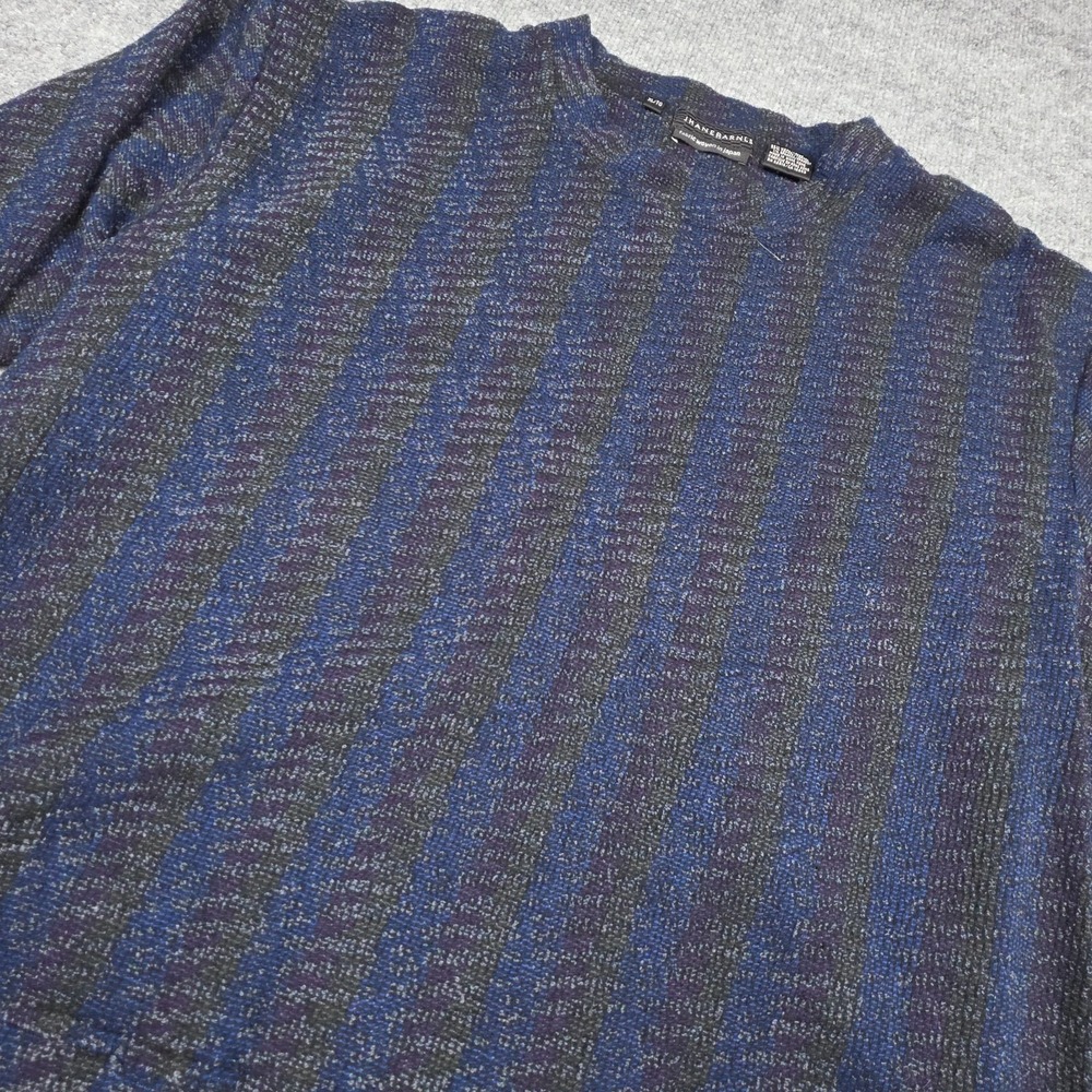 Jhane‎ Barnes Wool Blend Sweater Men's XL Multi Color Woven Japan